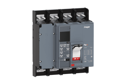 Inter­rut­tore automatico sentinel h3+ PW1600 HMQ991LR Hager su sfondo neutro