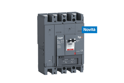 Inter­rut­tore automatico scatolato h3+ P630 magnetotermico su sfondo neutro