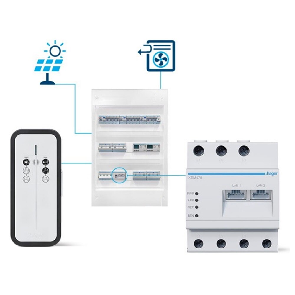 Gestione energetica Hager Bocchiotti