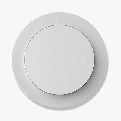 Vista frontale interruttore Berker R.Classic matt di colore bianco su sfondo neutro