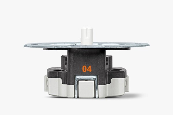 Vista laterale dell'inserto dell'interruttore rotante Berker Serie 1930 con numero di indicazione 05