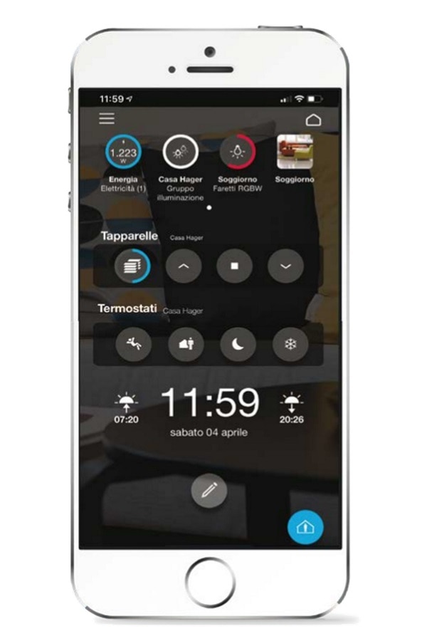 App domovea Hager Bocchiotti