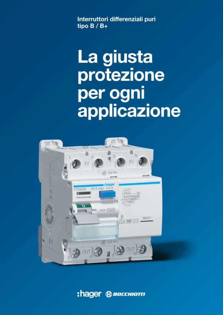 Brochure Differenziali Tipo B Hager Bocchiotti