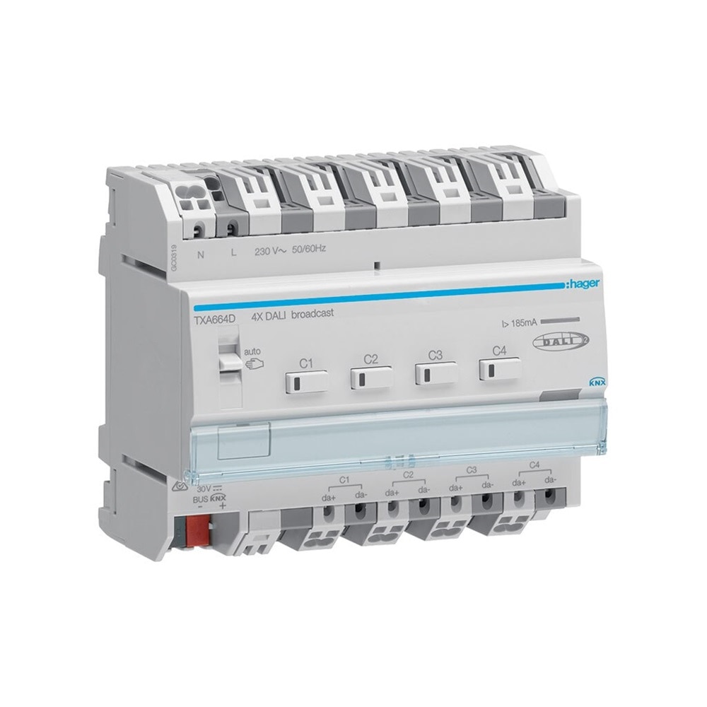 Dispositivi KNX Dali Hager Bocchiotti