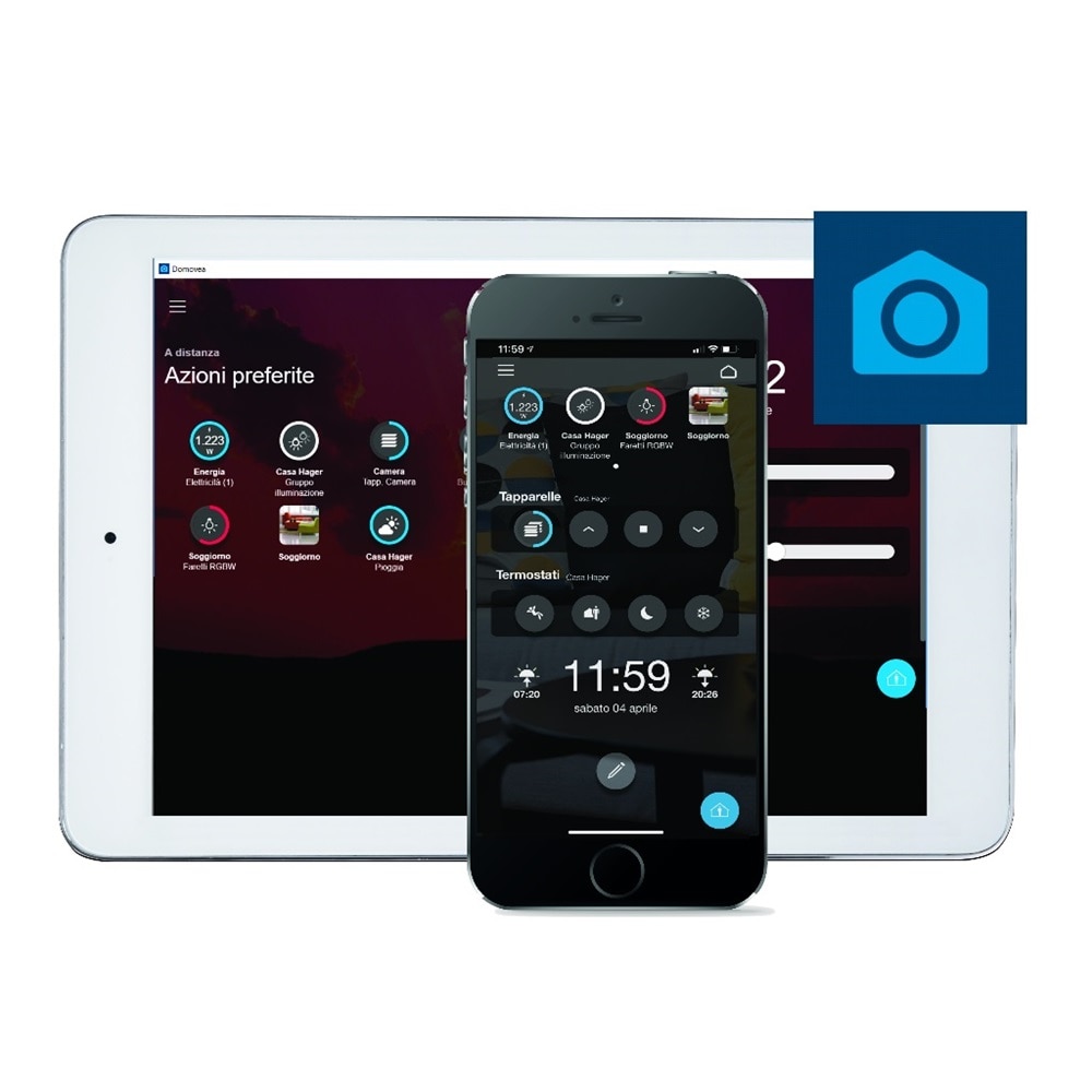domovea app Hager Bocchiotti