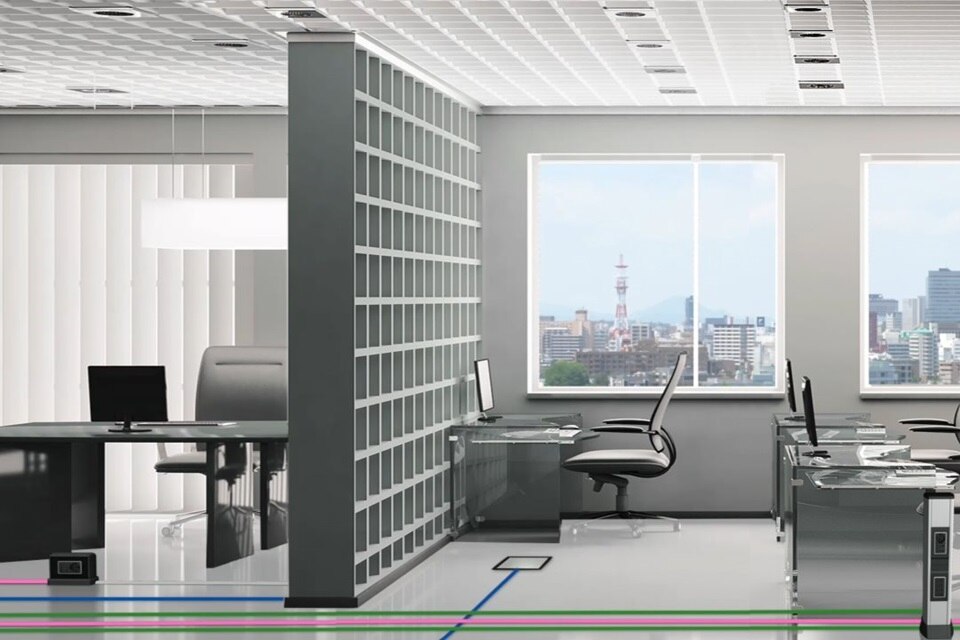 Soluzioni canalizzazioni sopra e sotto pavimento Hager Bocchiotti