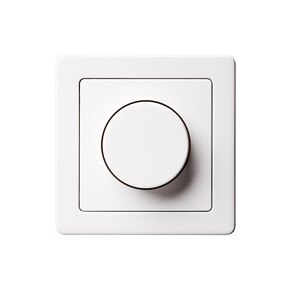 Frontansicht Berker LED Dimmer im 1fach Rahmen des Schalterprogramms Berker Q.1.