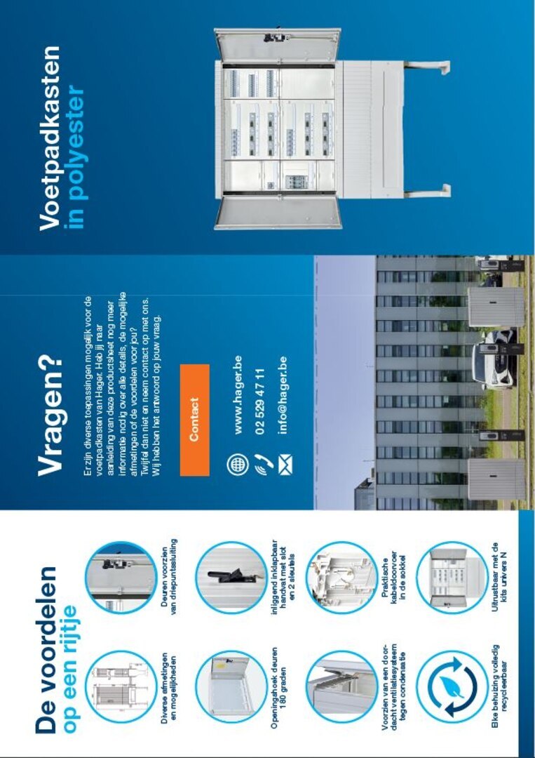 drieluik voetpadkast NL