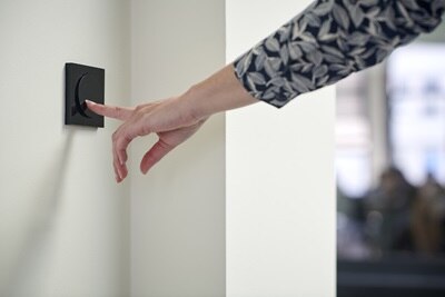 Schakelaar Berker R3 zwart