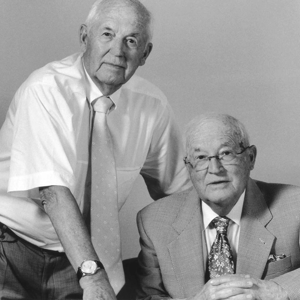 Foto van Oswald Hager en Hermann Hager