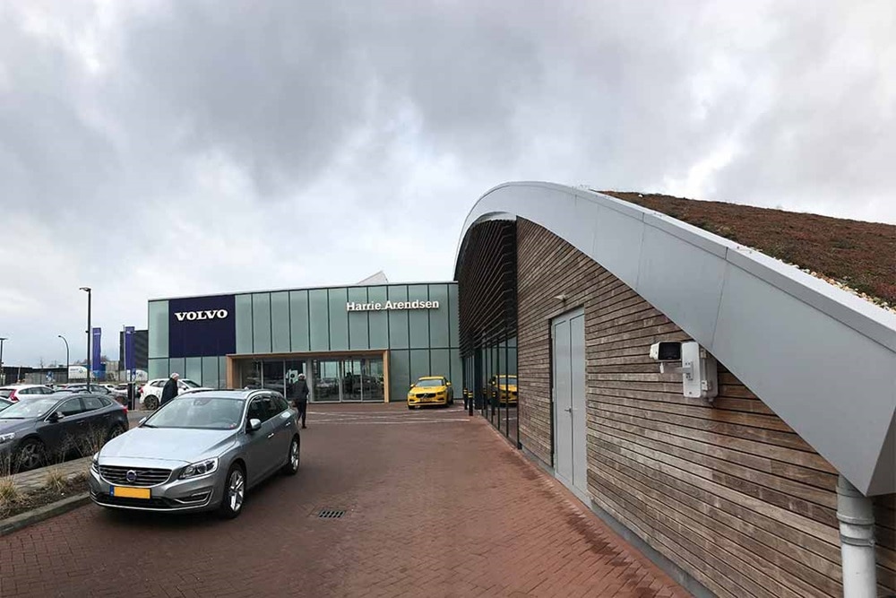 duurzame volvo showroom hager project
