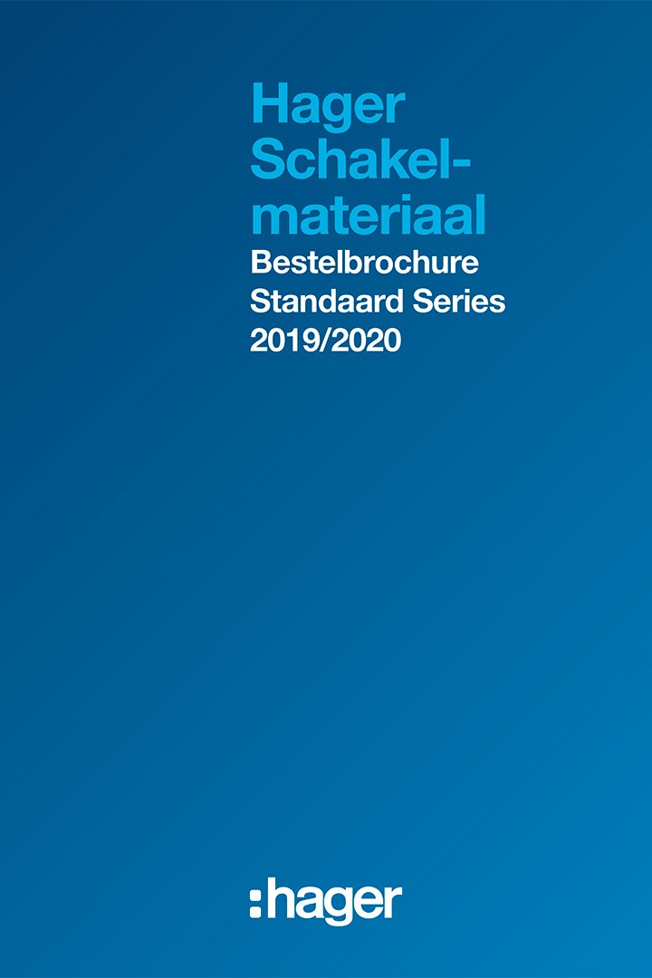 brochure schakelmateriaal berkerdesign standaardseries hager 2019