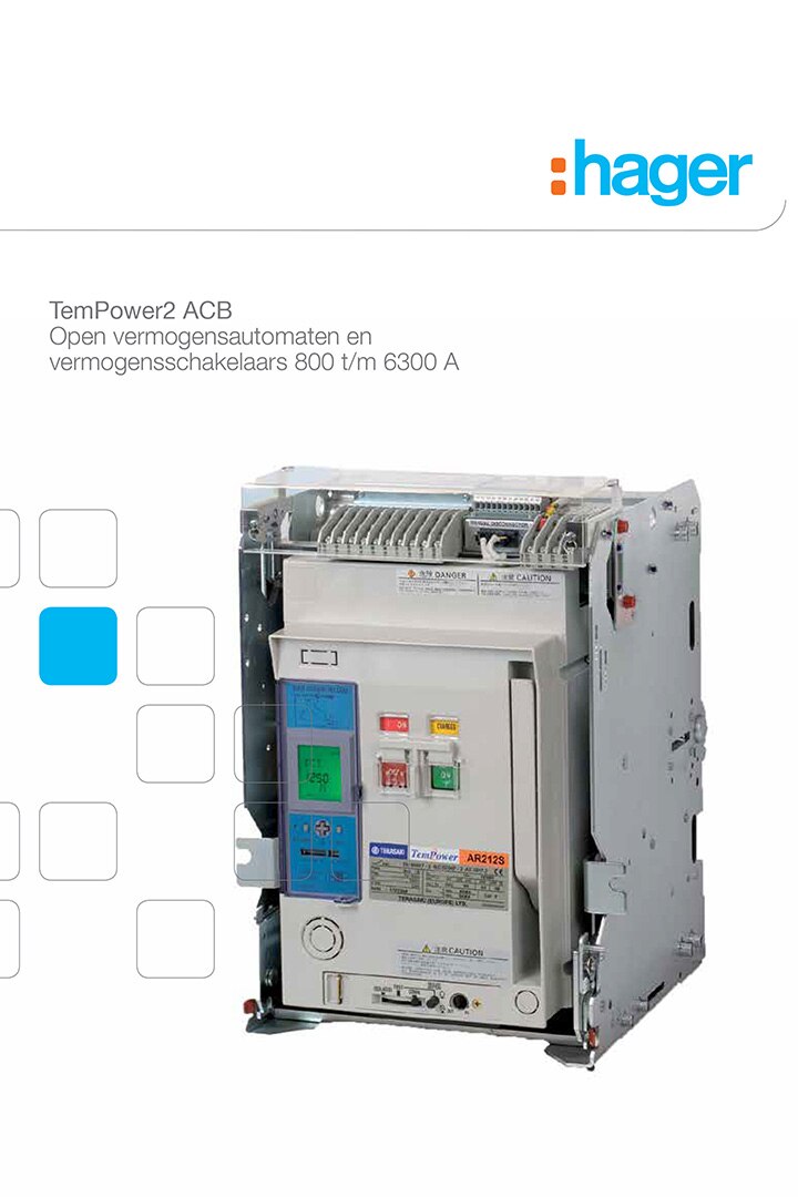 brochure vermogensschakelaars acb terasaki tempower hager 2014