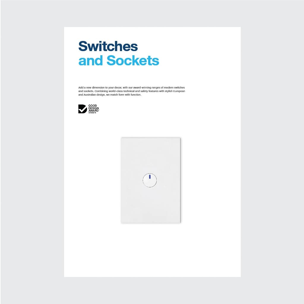 Awardwinning switches and sockets