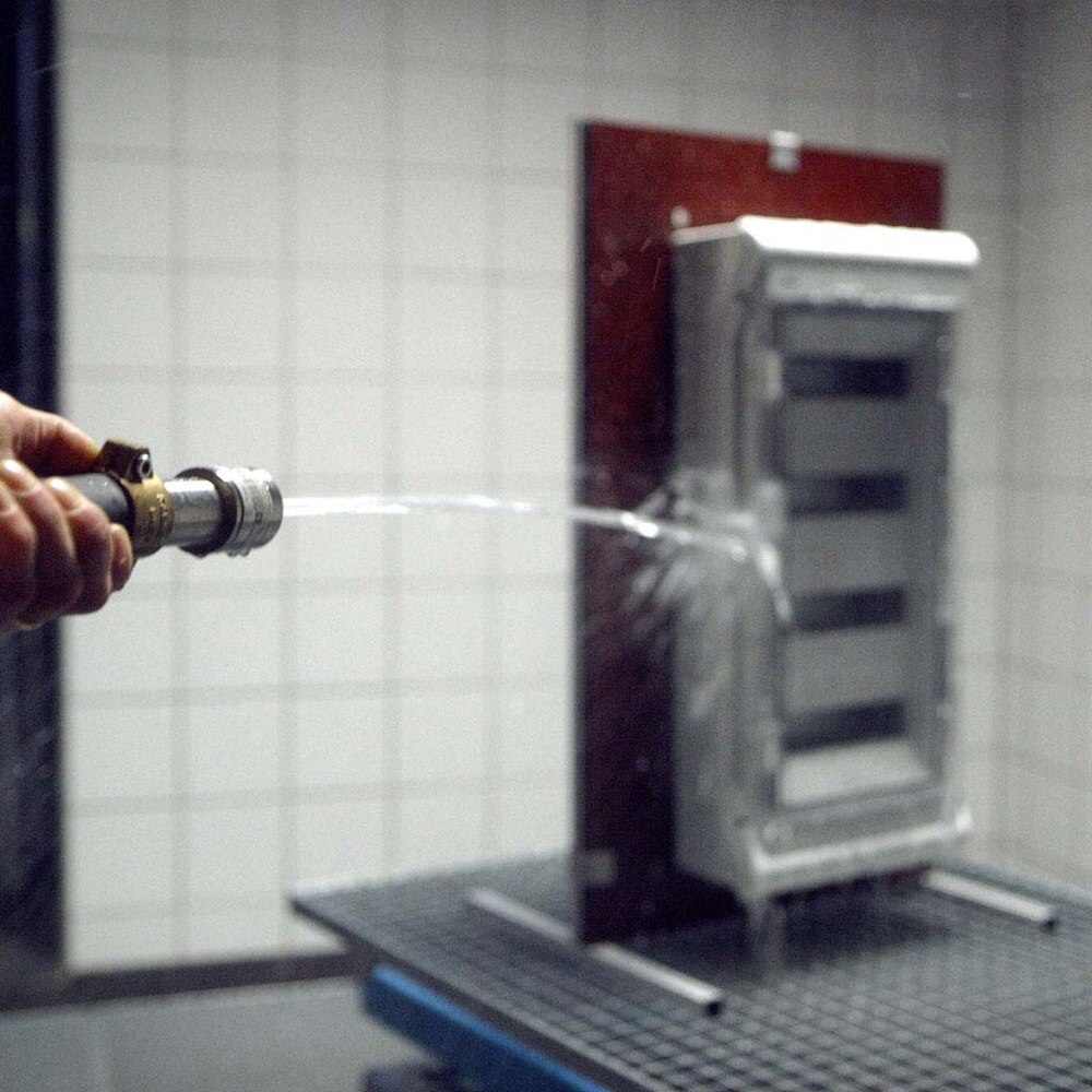 Test zraszania wodą