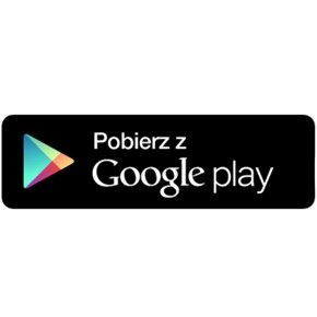 ikonka pobierz z Google Play na białym tle