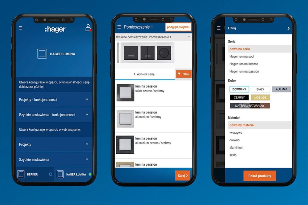 Hager Konfigurator - aplikacja