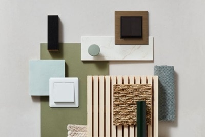 moodboard z osprzętem marki lumina