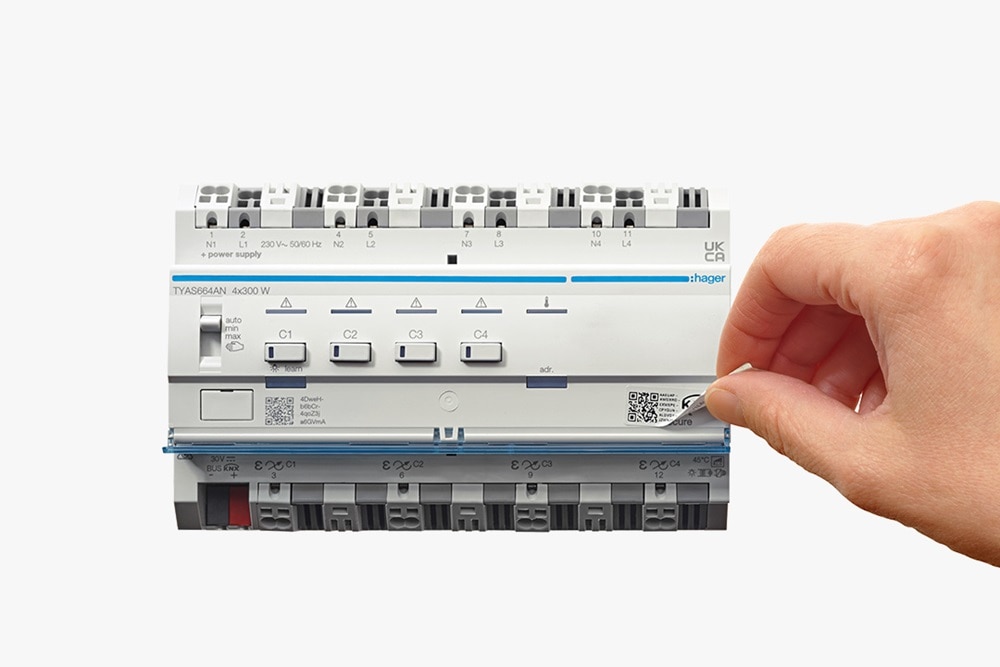 Instalacja KNX Secure - kod QR