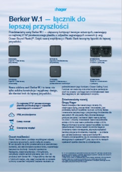 Okładka ulotki Berker W1