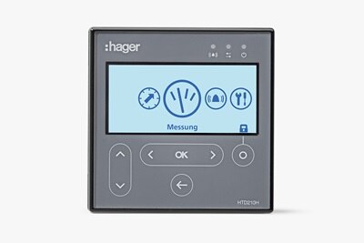 Panel­dis­play h3+ från Hager