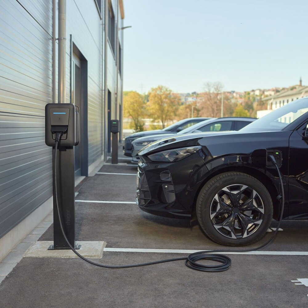 hager laddbox witty pro, svart