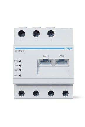 Hager dynamisk last­ba­lan­se­ring till laddbox