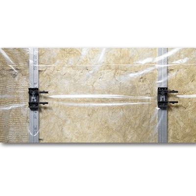 Skruva först fast konsoler till infällda fönsterbänkskanaler från Hager