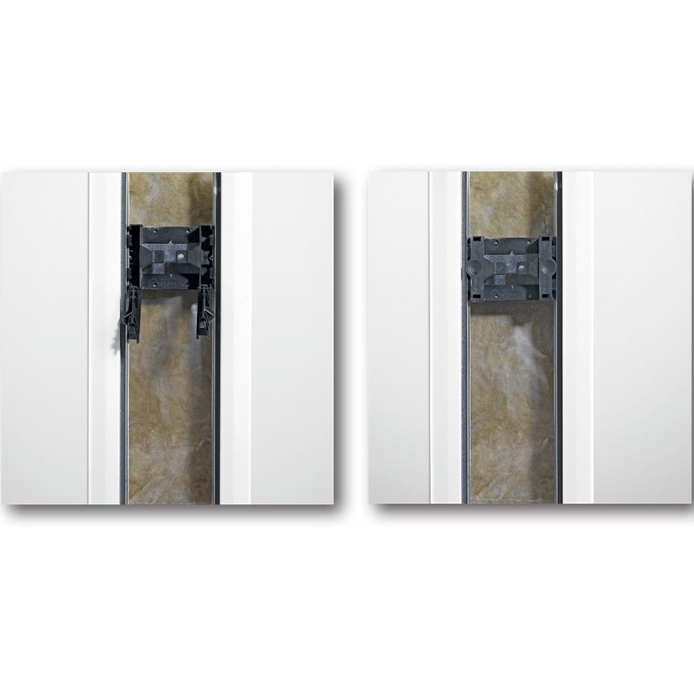 Infälld fönsterbänkskanal från Hager i vertikal installation