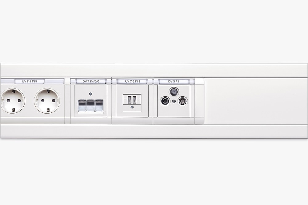 Kanalisation med enhetlig installation från Hager