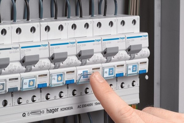 Märkfönster för uppmärkning av personskyddsbrytare