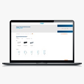 Konfigurator för fönsterbänkskanaler