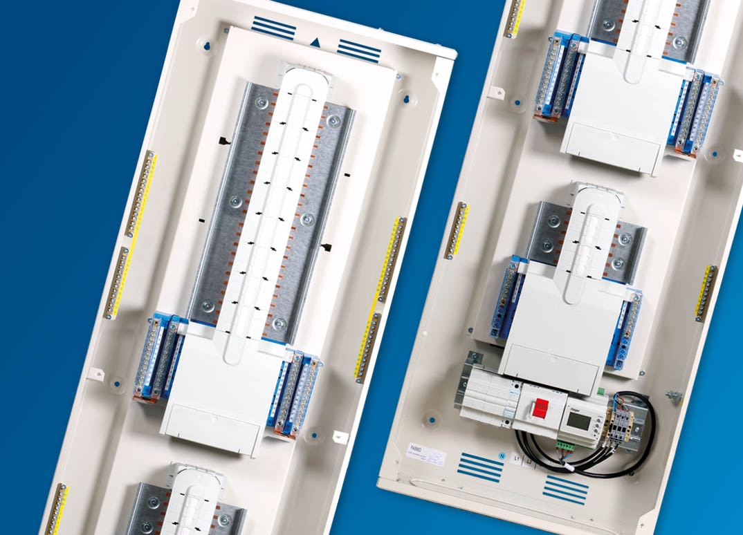 Metered power and lighting board