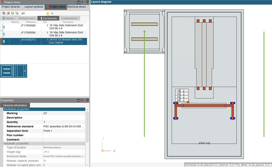 hagercad adding an enclosure to layout diagram