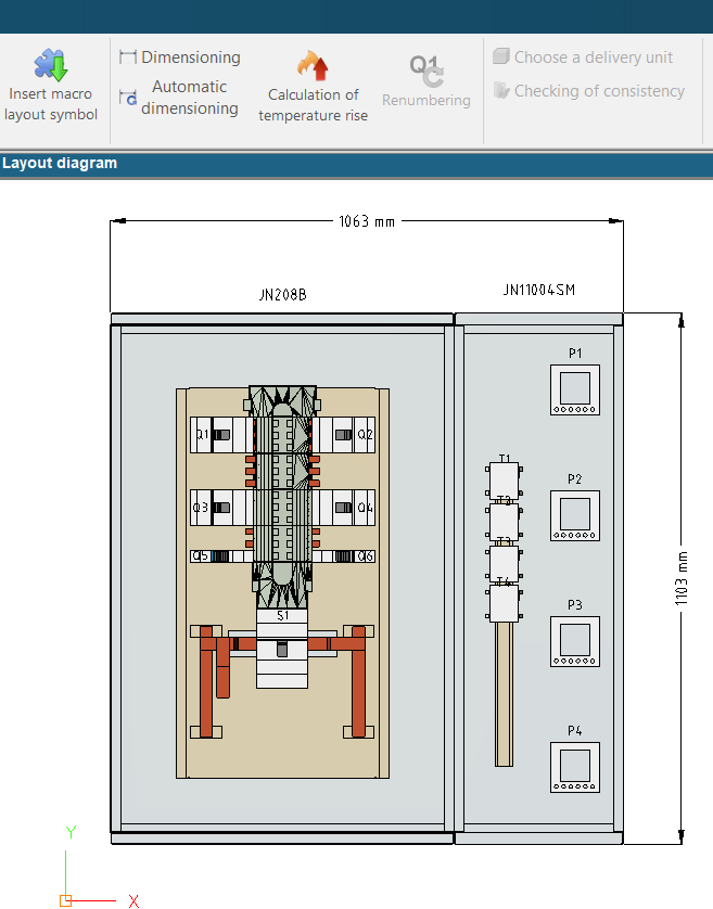 hagercad automatic dimensions