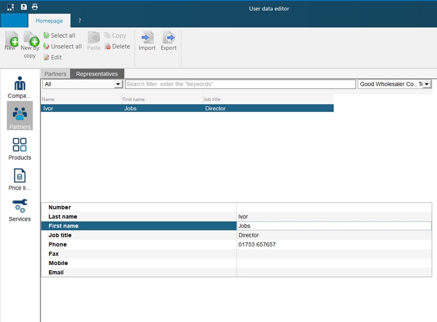 hagercad adding contacts to company screen