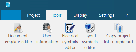 hagercad user information in ribbon menu