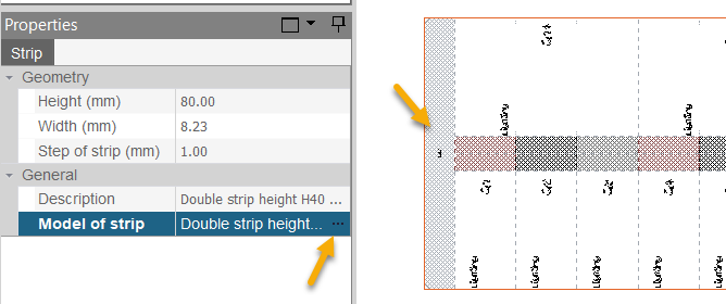hagercad location of label strip settings
