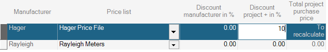 hagercad applying discounts to a price list