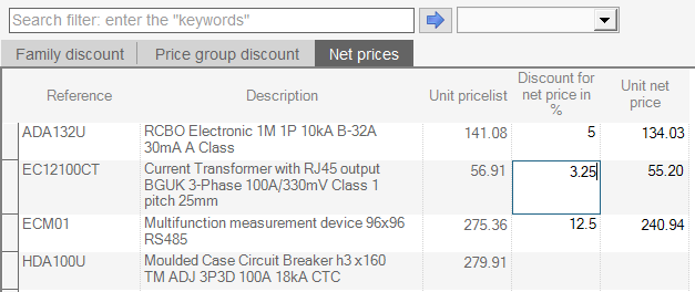 hagercad applying discounts to individual products