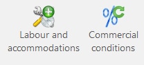 hagercad commercial conditions and labour settings