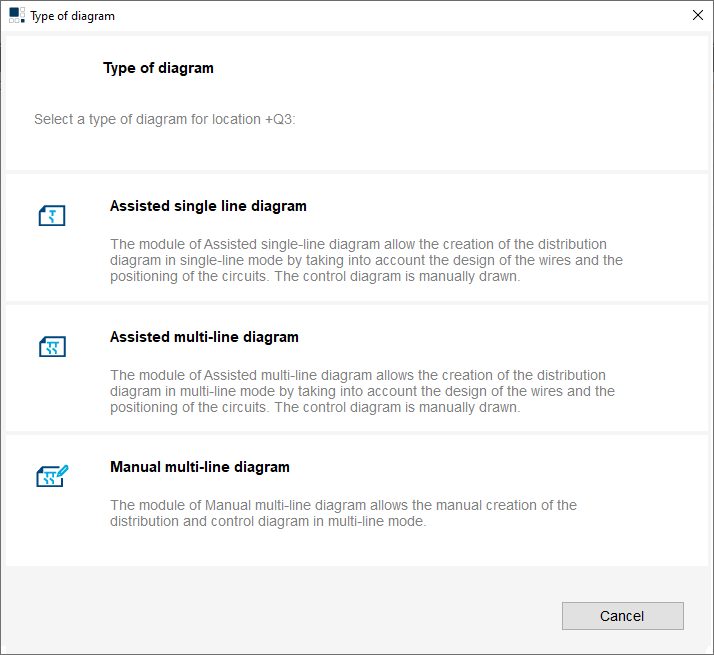 hagercad diagram options